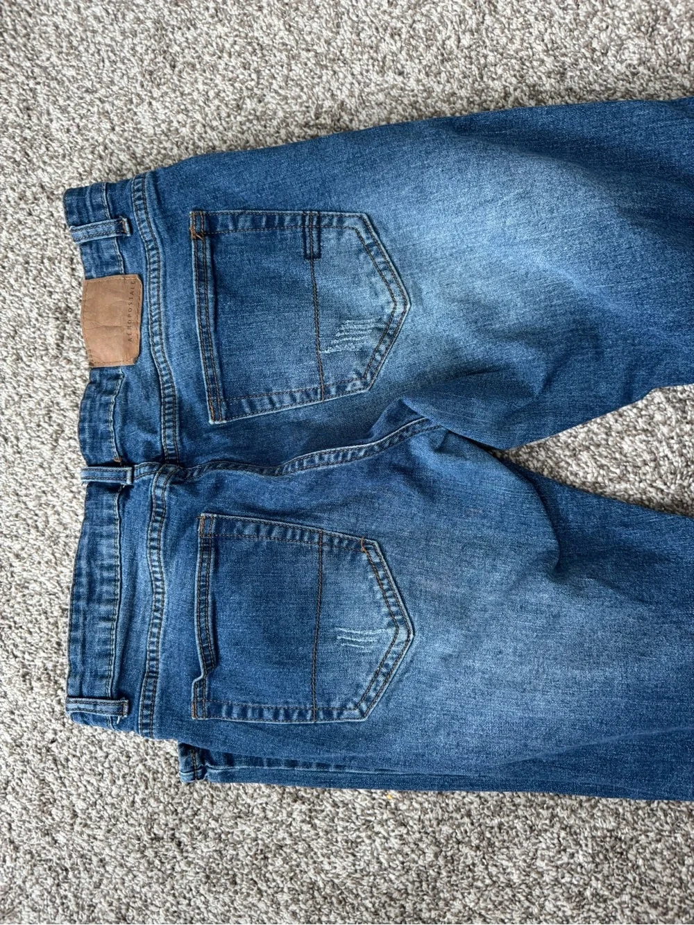 Aeropostale Men's Dark Blue Skinny Jeans